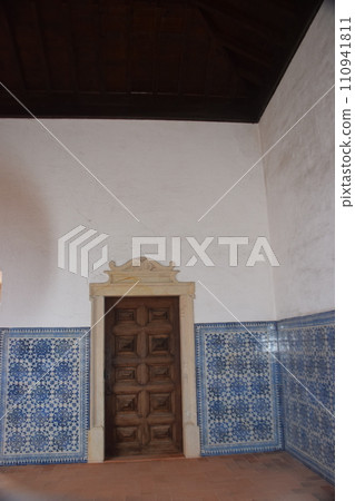 Portugal World Heritage Site Tomar Christ Monastery small room interior 110941811