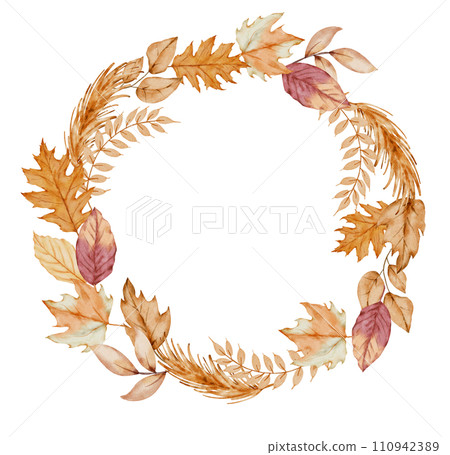 Thanksgiving autunm fall watercolor clipart Thanksgiving autunm fall watercolor clipart 110942389