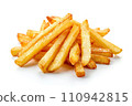 french fries on white background 110942815