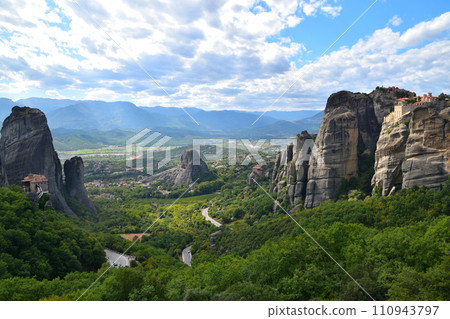 Panoramic view of Meteora 110943797