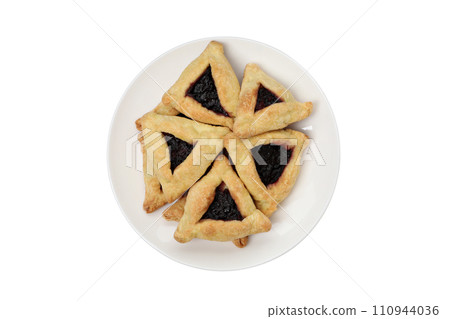 Cookies in a plate for the day of Purim. Cookies in a plate for the day of Purim. 110944036