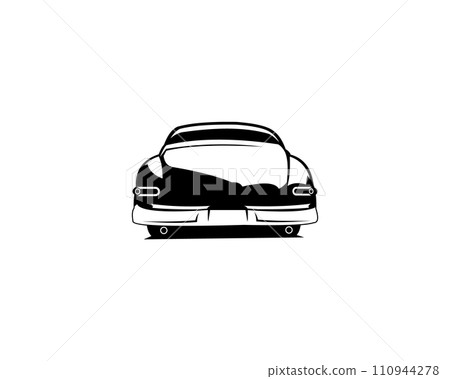 1949 mercury caupe car silhouette vector design. isolated white background view from behind. Best for logos, badges, emblems, icons, design stickers and for the vintage car industry. available in eps 1949 mercury caupe car silhouette vector design. isolated white background view from behind. Best for logos, badges, emblems, icons, design stickers and for the vintage car industry. available in eps 110944278