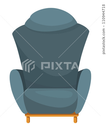 Modern furniture for home and office interior vector illustration. Cartoon isolated stylish chair contemporary cozy accessories and decor Modern furniture for home and office interior vector illustration. Cartoon isolated stylish chair contemporary cozy accessories and decor 110944718