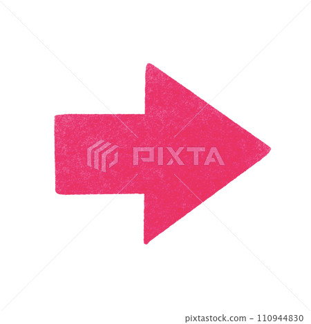 red yajirushi stamp 110944830