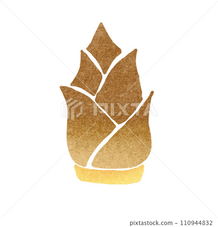 bamboo shoot stamp 110944832