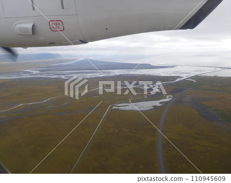 Iceland Summer Scenic Flight South Iceland Estuary Iceland Summer Scenic Flight South Iceland Estuary 110945609
