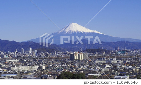 <Shizuoka City> Mt. Fuji and Shizuoka City (overlooking Shizuoka City) <Shizuoka City> Mt. Fuji and Shizuoka City (overlooking Shizuoka City) 110946540