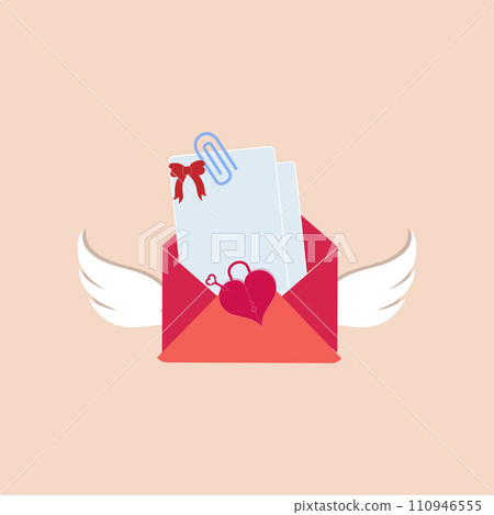Love heart cartoon with many expressions. different love heart activity vector illustration flat design. smart love heart for children story book. 110946555