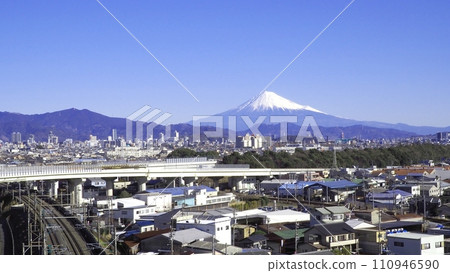 <Shizuoka City> Mt. Fuji and Shizuoka City (overlooking Shizuoka City) <Shizuoka City> Mt. Fuji and Shizuoka City (overlooking Shizuoka City) 110946590