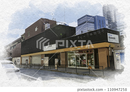Watercolor style Shinjuku Kabukicho Seibu Shinjuku Station north exit Shinjuku-ku, Tokyo Watercolor style Shinjuku Kabukicho Seibu Shinjuku Station north exit Shinjuku-ku, Tokyo 110947258