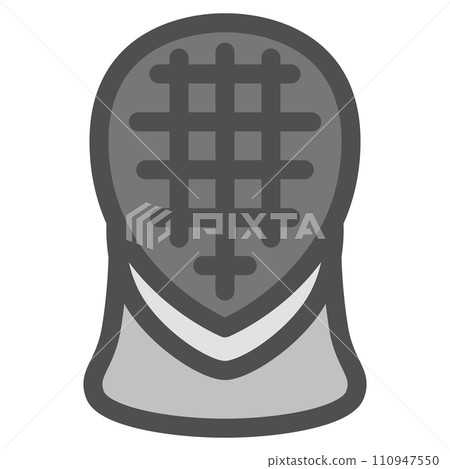 簡單運動器材彩色單品圖示擊劍護具 110947550