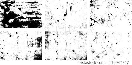 Black and white grunge. Distress overlay texture. Abstract surface dust and rough dirty wall background concept. Distress illustration simply place over object to create grunge effect. Vector EPS10. Black and white grunge. Distress overlay texture. Abstract surface dust and rough dirty wall background concept. Distress illustration simply place over object to create grunge effect. Vector EPS10. 110947747