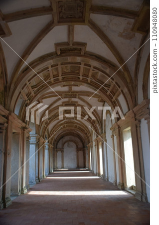 Portugal Tomar World Heritage Christ Monastery Interior Corridor 110948080