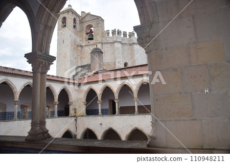 Portugal Tomar World Heritage Christ Monastery Tower, Cloister and Arch Portugal Tomar World Heritage Christ Monastery Tower, Cloister and Arch 110948211