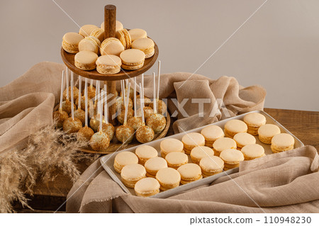 Macarons and pop cakes Macarons and pop cakes 110948230