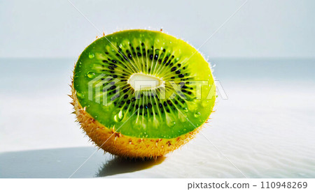 Kiwifruit cut in half 110948269