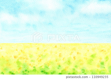 藍天和花田。 藍天和花田。 110949235