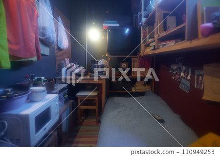 Interior of microflat with various stuff Interior of microflat with various stuff 110949253