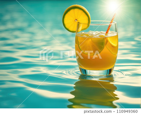 Refreshing Poolside Citrus Tropical Cocktail Refreshing Poolside Citrus Tropical Cocktail 110949360