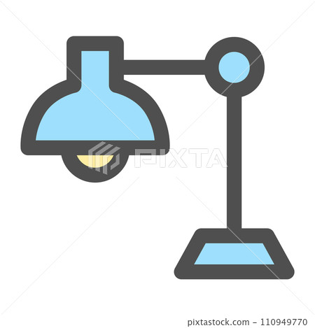 Color simple electrical appliance single item icon desk lamp 110949770