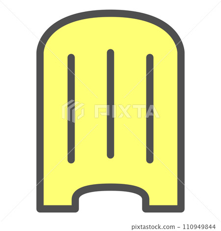 Simple sports equipment color single item icon beat board 110949844