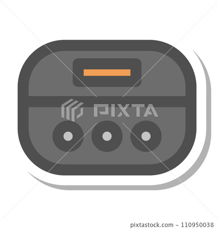 貼紙風格簡約電器單品圖示電鍋 110950038