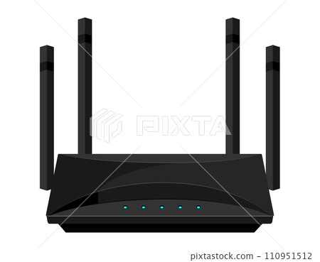 wifi router for internet transmission vector illustration 110951512