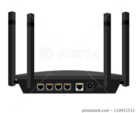 wifi router for internet transmission vector illustration 110951513