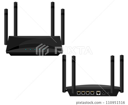 wifi router for internet transmission vector illustration wifi router for internet transmission vector illustration 110951516