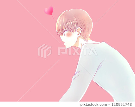 A man in love with a serious expression A man in love with a serious expression 110951748