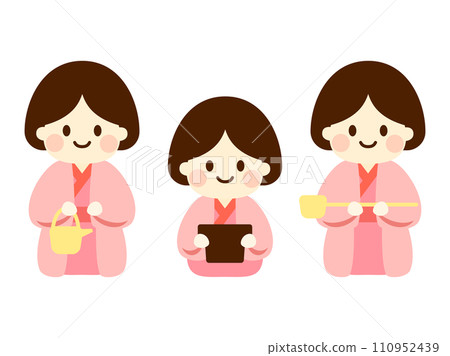 女兒節_三官夫人插畫 女兒節_三官夫人插畫 110952439