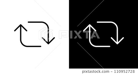 Simple repost spread icon Simple repost spread icon 110952728