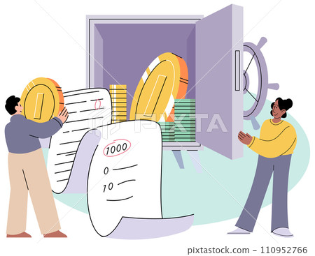 Capital investment vector illustration. Profitable businesses are often product well-thought-out investments and strategies Capital growth is pivotal for expanding and sustaining successful business 110952766