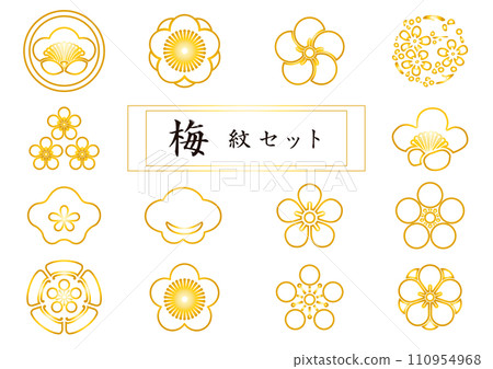 Plum crest set Kinmizuhiki 110954968