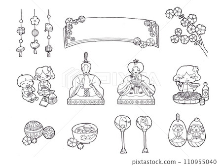 Hinamatsuri handwritten illustration Hinamatsuri handwritten illustration 110955040
