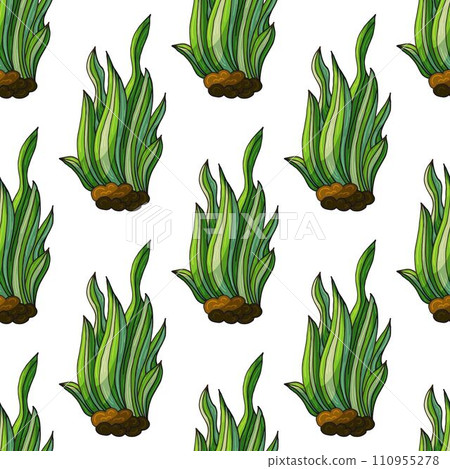 Creative marine seamless pattern 110955278