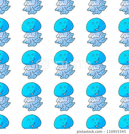 Creative marine seamless pattern 110955345