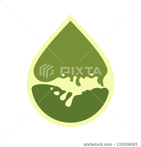 Oil drop icon, can be used for logo and brand name, vector illustration 110956085