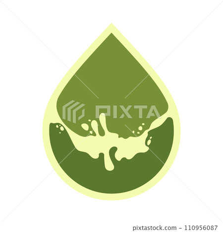 Oil drop icon, can be used for logo and brand name, vector illustration 110956087