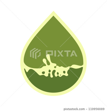 Oil drop icon, can be used for logo and brand name, vector illustration 110956089