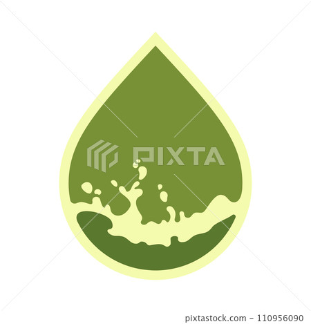 Oil drop icon, can be used for logo and brand name, vector illustration 110956090