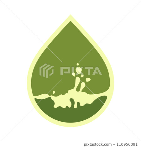 Oil drop icon, can be used for logo and brand name, vector illustration 110956091