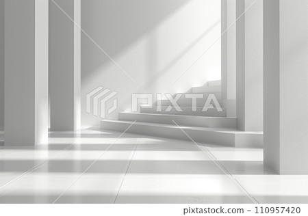 a white and geometric floor, a white and geometric floor, 110957420