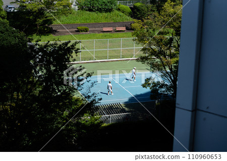 神奈川洋子台北住宅區根岸線公寓天空雲日早晨風景橫濱市磯子區改造 110960653