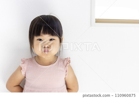 A moody girl (3 years old, Japanese) A moody girl (3 years old, Japanese) 110960875