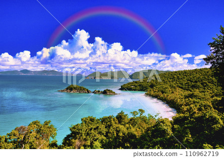 聖約翰島美麗的海灘 110962719