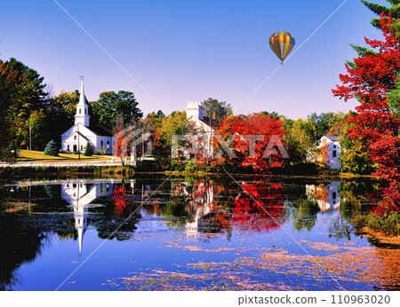 Marlow's beautiful autumn foliage scenery 110963020