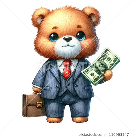 businessman with money 110963347