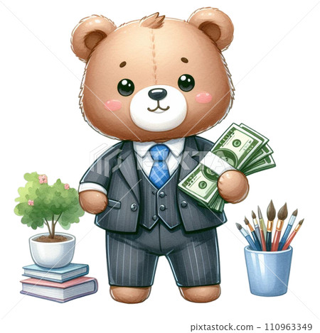 businessman with books 110963349