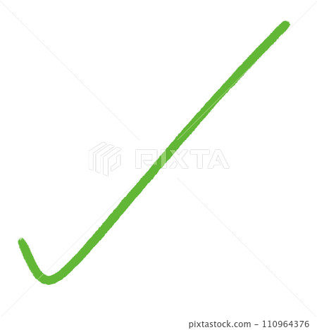 Tick Mark Check Mark Hand Drawn Green Tick Mark Green Check Mark 110964376